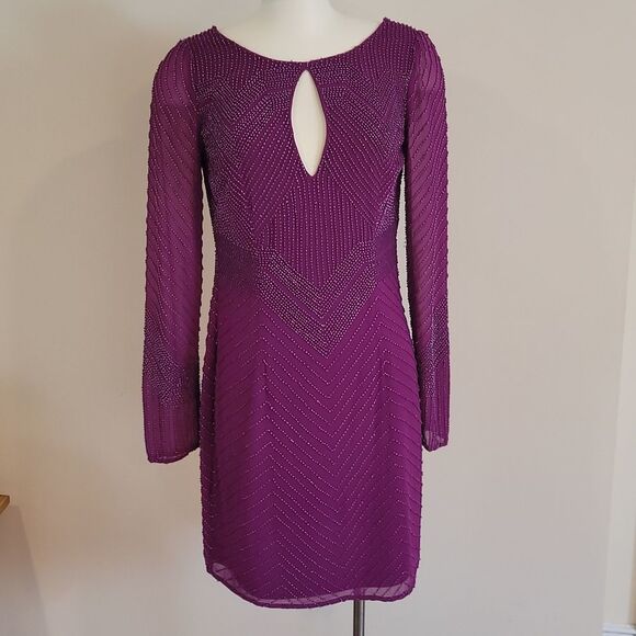 Aidan Mattox Beaded Mini - Picture 1 of 5